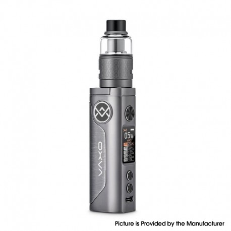 Authentic OXVA Vativ 100W Full Mod Kit with Unione PnM Tank Atomizer - Gunmetal, 5~100W, 1 x 18650, 5ml, 0.15ohm / 0.3ohm