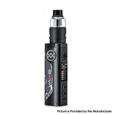 Authentic OXVA Vativ 100W Full Mod Kit with Unione PnM Tank Atomizer - Skull Black, 5~100W, 1 x 18650, 5ml, 0.15ohm / 0.3ohm