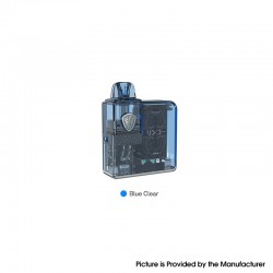 Authentic Rincoe Jellybox Nano Pod System Mod Kit - Blue Clear, 1000mAh, 2.8ml, 0.5ohm / 1.0ohm