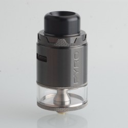 [Ships from Bonded Warehouse] Authentic VandyVape Pyro V4 IV RDTA Atomizer - Gun Metal, 5ml, SS + Glass, 25.5mm