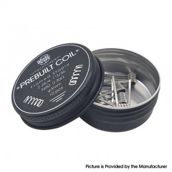 Original Yachtvape Prebuilt Coil Framed Staple - 2-28/4-.1 x 3/36, Ni80, 0.3ohm (10 PCS)