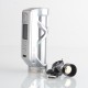 Authentic LostVape Cyborg Quest 100W TC VW Box Mod - Full Stainless Steel, 5~100W, 1 x 18650 / 20700 / 21700