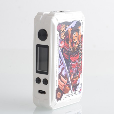 [Ships from Bonded Warehouse] Authentic Vapelustion Hannya II 230W VW Box Mod - White, 2 x 18650