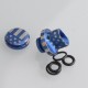 Authentic MK Mods Replacement Drip Tip + Button for SXK BB / Billet Box Mod Kit - Flag, Titanium