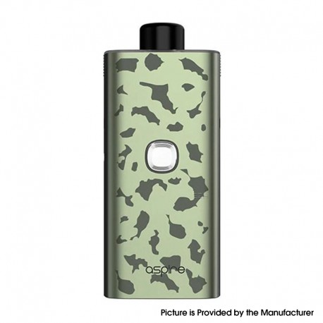 Authentic Aspire Cloudflask S Pod System Mod Kit - Green Camo, 2000mAh, 5.5ml, 0.25ohm / 0.6ohm