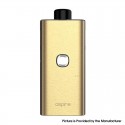 Authentic Aspire Cloudflask S Pod System Mod Kit - Brushed Brass, 2000mAh, 5.5ml, 0.25ohm / 0.6ohm