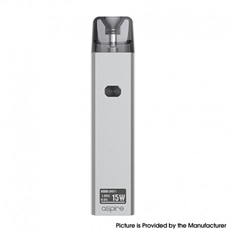 Authentic Aspire Favostix Pod System Kit - Quick Silver, 1000mAh, 3ml, 0.6ohm / 1.0ohm