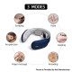 Intelligent Portable Neck Massager with Heat Cordless 3 Modes 15 Levels Smart Deep Tissue Trigger Point Massage - Blue