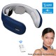 Intelligent Portable Neck Massager with Heat Cordless 3 Modes 15 Levels Smart Deep Tissue Trigger Point Massage - Blue