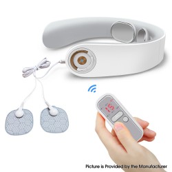 Neck Massager Cordless with Heat Intelligent Portable USB Charging Electric Massage 5 Modes & 15 Intensities Neck Relax