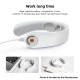 Neck Massager Cordless with Heat Intelligent Portable USB Charging Electric Massage 5 Modes & 15 Intensities Neck Relax - White