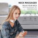 Neck Massager Cordless with Heat Intelligent Portable USB Charging Electric Massage 5 Modes & 15 Intensities Neck Relax - White