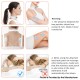 Neck Massager Cordless with Heat Intelligent Portable USB Charging Electric Massage 5 Modes & 15 Intensities Neck Relax - White