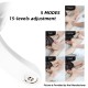 Neck Massager Cordless with Heat Intelligent Portable USB Charging Electric Massage 5 Modes & 15 Intensities Neck Relax - White