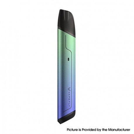 Authentic Vapefly Manners II Pod System Kit - Green Blue, 850mAh, 2ml, 1.0ohm / 1.4ohm