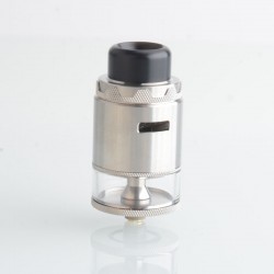 Authentic VandyVape Pyro V4 IV RDTA Atomizer - Stainless Steel, 5ml, SS + Glass, 25.5mm