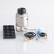 Authentic VandyVape Pyro V4 IV RDTA Atomizer - Stainless Steel, 5ml, SS + Glass, 25.5mm