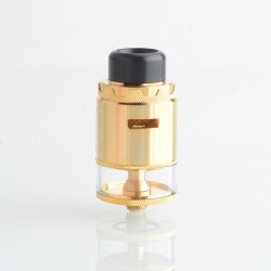 [Ships from Bonded Warehouse] Authentic VandyVape Pyro V4 IV RDTA Atomizer - Gold, 5ml, SS + Glass, 25.5mm