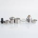 Authentic ThunderHead Creations Elite MTL RTA Pro Rebuildable Tank Atomizer - Silver, 2.0 / 4.0ml, 22mm Diameter