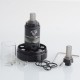 Authentic ThunderHead Creations Elite MTL RTA Pro Rebuildable Tank Atomizer - Silver Black, 2.0 / 4.0ml, 22mm Diameter