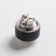 Authentic ZQ Trio RTA Rebuildable Tank Atomizer - Black, 2.0ml, MTL / DL, 22.38mm Diameter