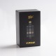 Authentic ZQ Trio RTA Rebuildable Tank Atomizer - Black, 2.0ml, MTL / DL, 22.38mm Diameter