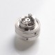 Authentic ZQ Trio RTA Rebuildable Tank Atomizer - Silver, 2.0ml, MTL / DL, 22.38mm Diameter