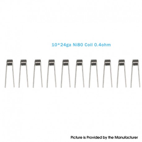 Authentic Vandy Vape Replacement Ni80 24GA Coil for Pulse AIO Kit / Pulse Vessel Kit - 0.4ohm (10 PCS)