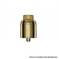 [Ships from Bonded Warehouse] Authentic LostVape Centaurus Solo RDA Rebuildable Dripping Atomizer - Gold, SS, 24mm
