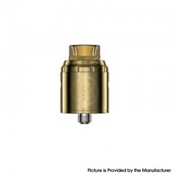 [Ships from Bonded Warehouse] Authentic LostVape Centaurus Solo RDA Rebuildable Dripping Atomizer - Gold, SS, 24mm