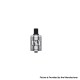 Authentic Vapefly Nicolas II MTL Tank Atomizer - Silver, S Version,, 2.0ml, 0.8ohm / 1.2ohm, 22.2mm Diameter