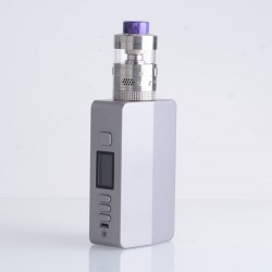 Authentic Steam Crave Hadron Plus DNA250C 200W Box Mod Advanced Kit with Plus V2 RDTA - Grey, 1~200W, 2 x 21700, 8ml