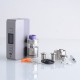 Authentic Steam Crave Hadron Plus DNA250C 200W Box Mod Advanced Kit with Plus V2 RDTA - Grey, 1~200W, 2 x 21700, 8ml