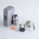 Authentic Steam Crave Hadron Plus DNA250C 200W Box Mod Advanced Kit with Plus V2 RDTA - Grey, 1~200W, 2 x 21700, 8ml