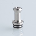 [Ships from Bonded Warehouse] Authentic Steam Crave Aromamizer Classic MTL RTA Replacement Drip Tip - Silver, Stainless Steel