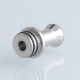[Ships from Bonded Warehouse] Authentic Steam Crave Aromamizer Classic MTL RTA Replacement Drip Tip - Silver, Stainless Steel