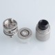 Authentic Vandy Vape Pyro V4 IV RDTA Rebuildable Dripping Tank Vape Atomizer - Frosted Grey, 5ml, SS + Glass, 25.5mm Diameter