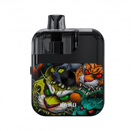 Authentic Ultroner Kamo Pod System Starter Kit - Black Tiger, 1400mAh, 4.0ml, 0.6ohm / 1.0ohm