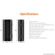 [Ships from Bonded Warehouse] Authentic Aspire Zelos X 80W Box Mod - Black, VW 1~80W, TC 200~600'F / 100~315'C, 1 x 18650