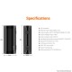 Authentic Aspire Zelos X 80W Vape Box Mod - Black, VW 1~80W, TC 200~600'F / 100~315'C, 1 x 18650