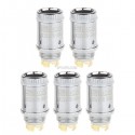 Authentic Sikary Dicey Saint Sub Ohm Clearomizer Replacement Coil Heads - Silver, 0.5 ohm (20~30W) (5 PCS)