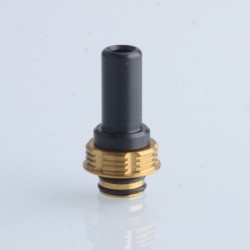 Authentic ThunderHead Creations THC Tauren Elite MTL RTA Replacement Long 510 Drip Tip - Black + Gold
