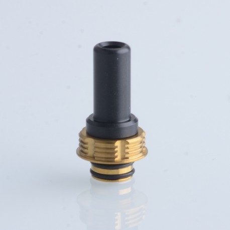 Authentic ThunderHead Creations Tauren Elite MTL RTA Replacement Long 510 Drip Tip - Black + Gold