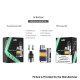 Authentic Eleaf iStick Pico Le 75W Box Mod Kit With GX Tank - Yellow Blue, VW 1~75W, 1 x 18650, 5ml, 0.2ohm / 0.5ohm