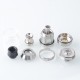 Authentic Vapefly Gunther Sub Ohm Tank Atomizer - Silver, 0.2ohm / 0.3ohm, 3.5ml / 5.0ml, 25.2mm Diameter