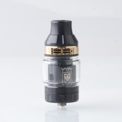 Authentic Vapefly Gunther Sub Ohm Tank Atomizer - Black + Gold, 0.2ohm / 0.3ohm, 3.5ml / 5.0ml, 25.2mm Diameter