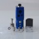 Authentic Ambition Mods and Sun box 2.0 60W Box Mod AIO Kit - Glamour Blue, 1~60W, 1 x 18650, Molen Bridge RBA / Boro Tank