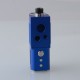 Authentic Ambition Mods and Sun box 2.0 60W Box Mod AIO Kit - Glamour Blue, 1~60W, 1 x 18650, Molen Bridge RBA / Boro Tank