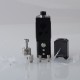 Authentic Ambition Mods and Sun box 2.0 60W Box Mod AIO Kit - Matte black, 1~60W, 1 x 18650, Molen Bridge RBA / Boro Tank