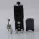 Authentic Ambition Mods and Sun box 2.0 60W Box Mod AIO Kit - Matte black, 1~60W, 1 x 18650, Molen Bridge RBA / Boro Tank